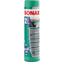 Sonax mikrofibra zielona do szyb,plastików 2PACK