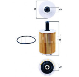 Filtr oleju OE650/1 mann HU719/7X