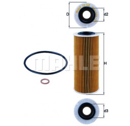 Filtr oleju OE649/7 MAHOX368D1